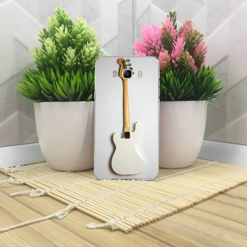 Мягкий силиконовый чехол с надписью Love Guitar для телефона из ТПУ Samsung Galaxy A3 A5 A7 J2 J3 J4
