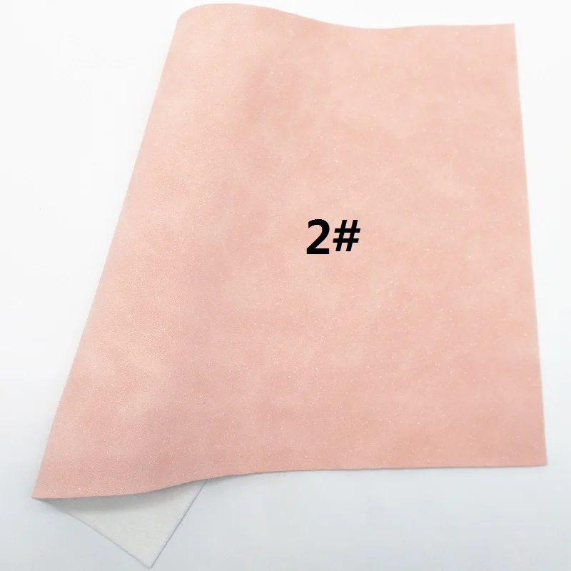 Розовый блеск ткани, блеск замши искусственная кожа ткань, синтетическая кожа лист для бантов A4 Размер " x 11" Мерцание Ming XM114 - Цвет: 2