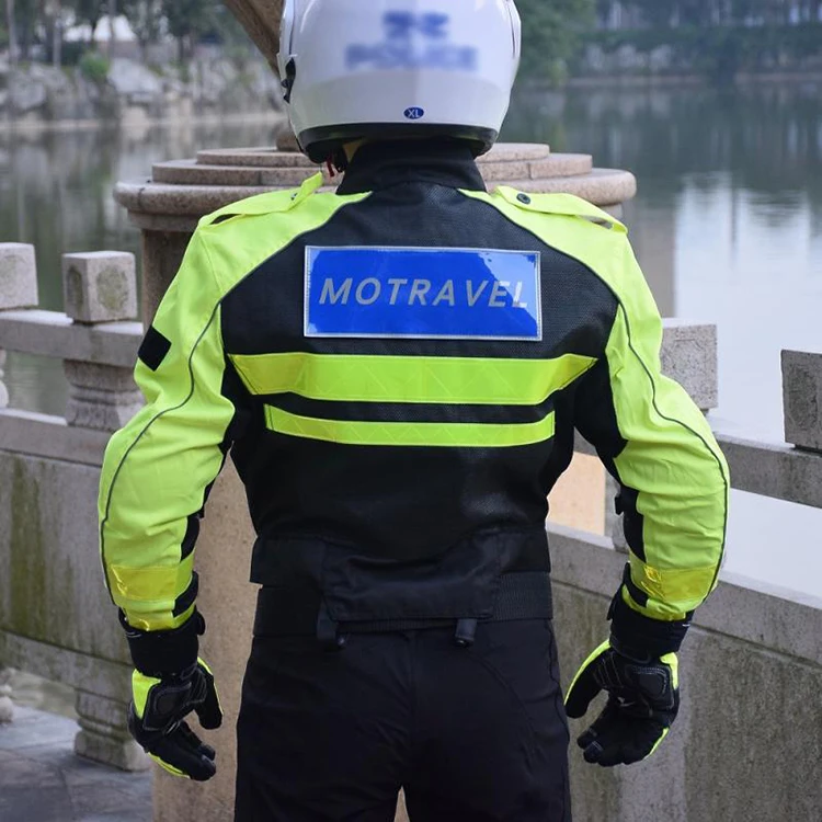 Motravel-защита от падения дышащий мотоциклетный светоотражающий водонепроницаемый костюм железная езда Мобильная команда полиции униформа CE защитное снаряжение