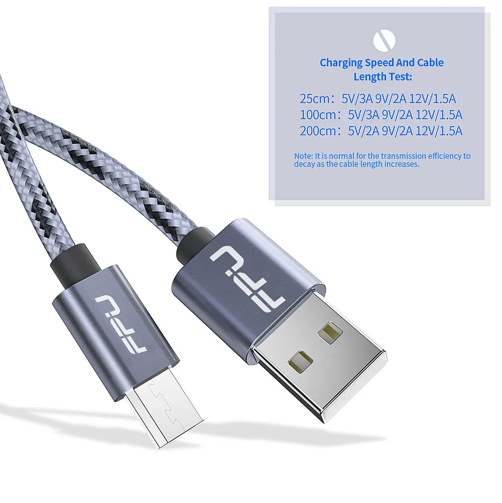 FPU Micro USB кабель Microusb 2.4A Быстрая Зарядка Кабели для samsung Xiaomi huawei Android мобильный телефон данных зарядное устройство провод шнур 2 м