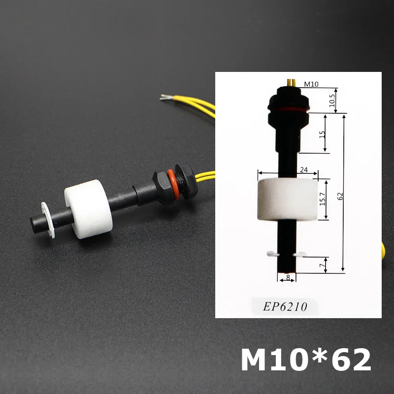 M10* 62 мм 100 в поли Propy уровня воды жидкостный сенсор мини поплавковый выключатель 220 В