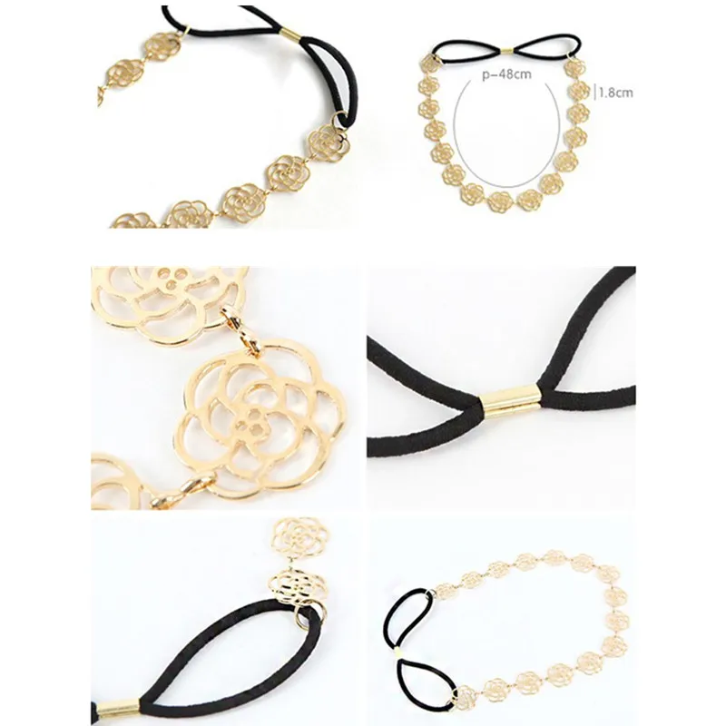 Hairband for Women Crystal Headband Head Wrap Hair Band Accessories Temperament Pearl Winding Hot Stamping Fine Hair Band
