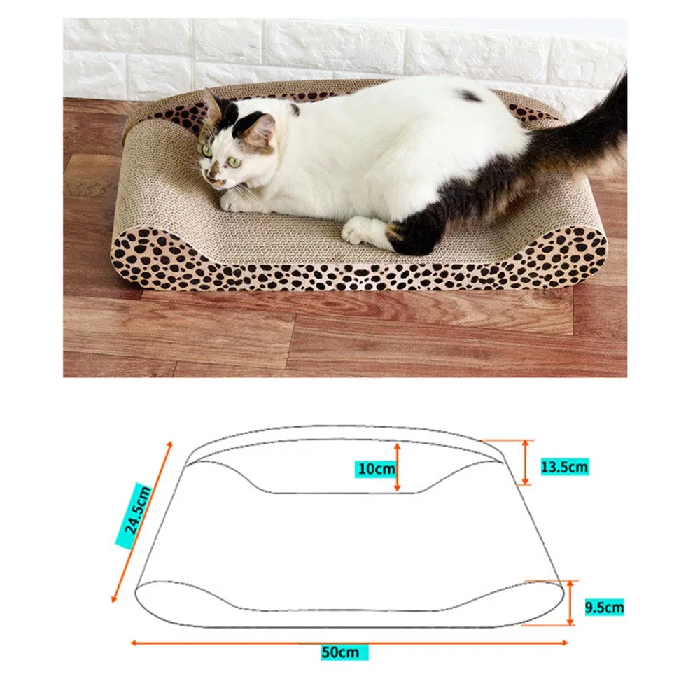 Corrugated Paper Pet Cat Scratch Board Pad Cat Kitten Scratch Sofa Bed Cats Claws Care Toys Nail Sc