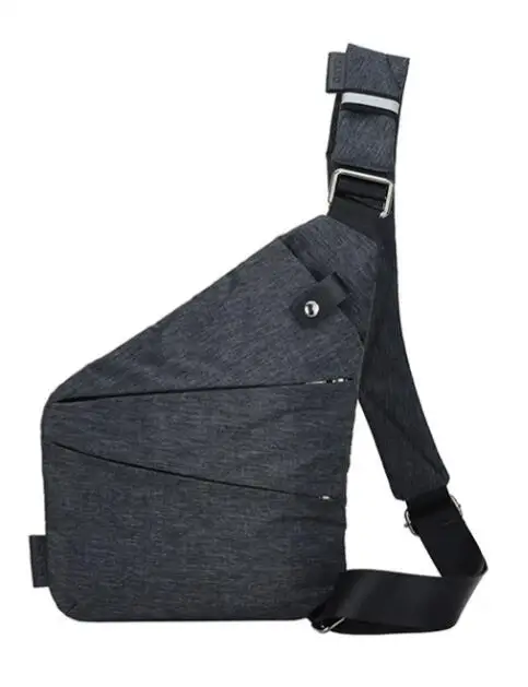 Мужская сумка-мессенджер унисекс для путешествий с защитой от кражи, сумки на плечо, мужские скрытые нагрудные сумки для хранения, аксессуары для путешествий - Цвет: Right