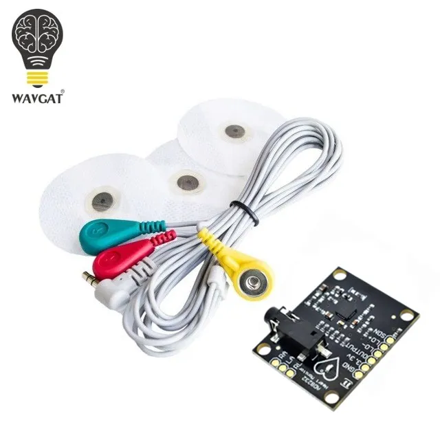 

WAVGAT Ecg module AD8232 ecg measurement pulse heart ecg monitoring sensor module kit for Arduino UNO R3