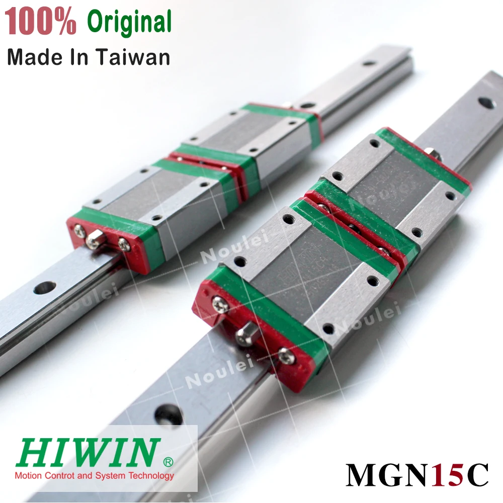 

HIWIN MGN15C slide block with 400mm 500mm MGN15 linear motion guide rail for mini CNC parts MGN stainless steel set