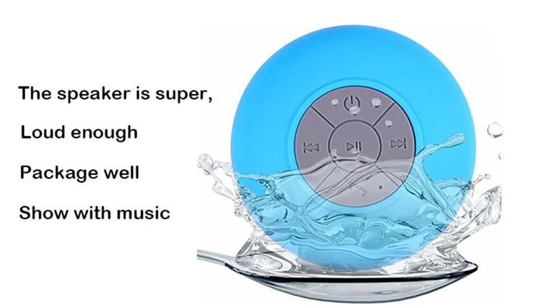 Wireless Bluetooth Speakers Waterproof Shower Bathroom Sucker Shower Music Player Shower With Music For Portable Loudspeaker177