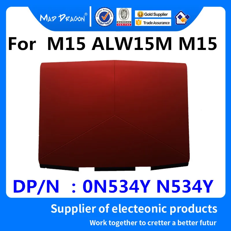 MAD DRAGON Brand laptop new original LCD Top Cover LCD Back Cover For Dell Alienware M15 ALW15M M15 Red A shell 0N534Y N534Y