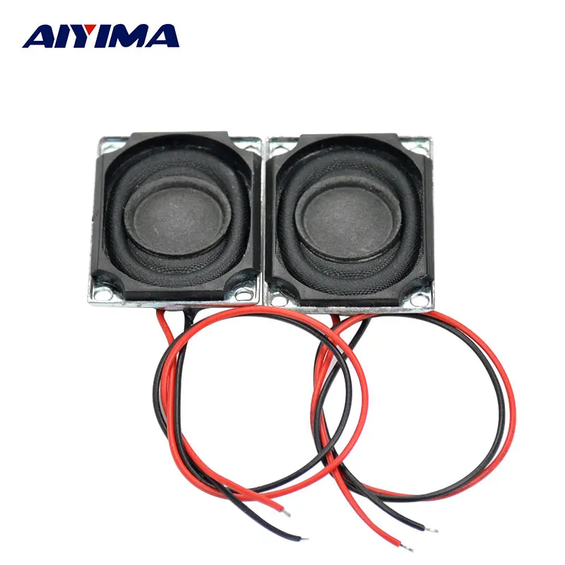 AIYIMA 2Pcs 27x20MM Mini Audio Portable Speakers 8 Ohm 1.5W Full Range Stereo Speaker Electronic Horn Enthusiast DIY Loudspeaker AIYIMA 2Pcs 27x20MM Mini Audio Portable Speakers 8 Ohm 1.5W Full Range Stereo Speaker Electronic Horn Enthusiast DIY Loudspeaker
