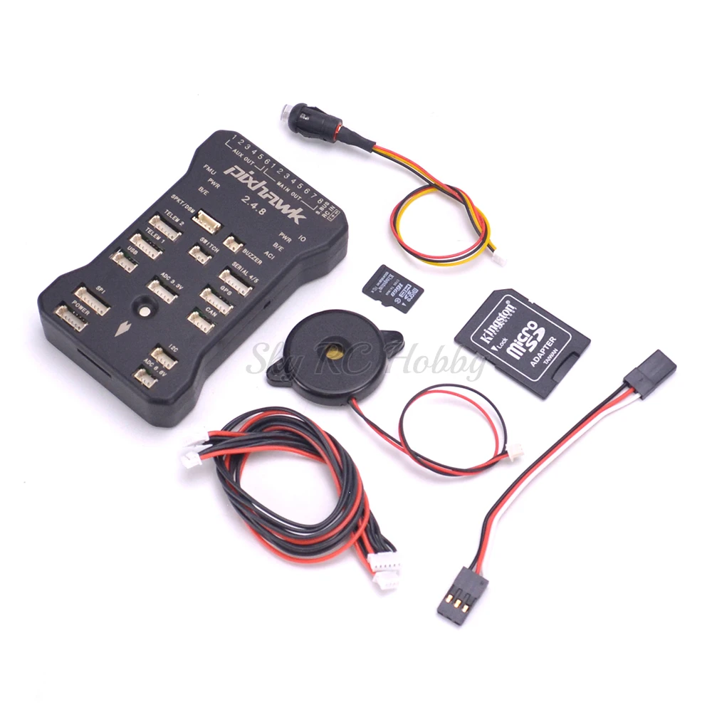 

Pixhawk PX4 Autopilot PIX 2.4.8 32 Bit Flight Controller with Safety Switch and Buzzer 4GB SD