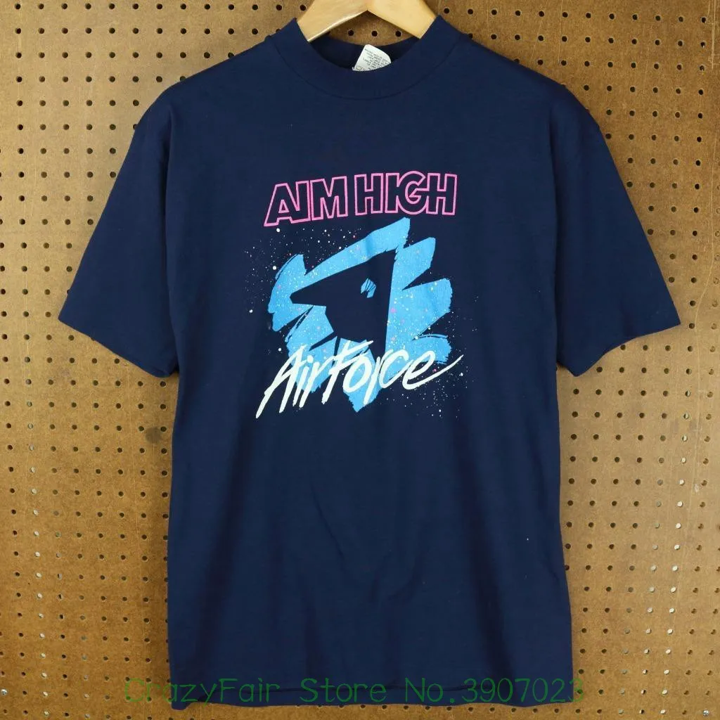 Vtg 90's ee.uu. hizo camiseta tamaño grande fuerza aérea objetivo alta Promo Vaporwave mangas algodón camiseta moda Vtg 90's ee.uu. hizo camiseta tamaño grande fuerza aérea objetivo alta Promo Vaporwave mangas algodón camiseta moda