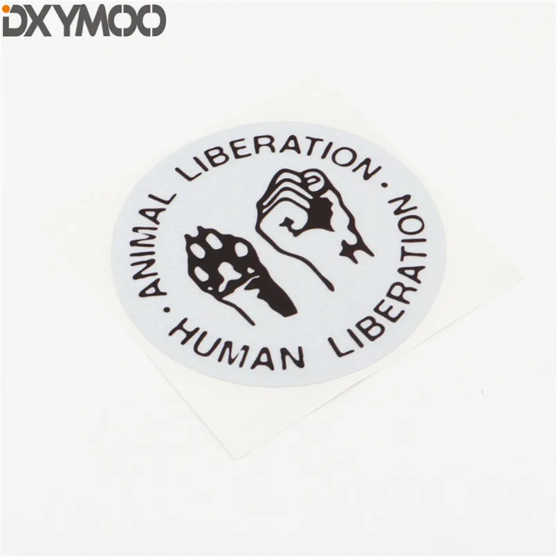 

Car Styling Vinyl Decal Motorcycle Bike Laptop Sticker for Human Animal Liberation 10cm