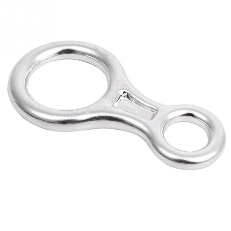 في الهواء الطلق 35KN 8 شكل السليل تسلق الصخور Carabiners الهبوط من قمم الجبال الإنحدار السلامة حلقة ل تسلق الصخور المعدات