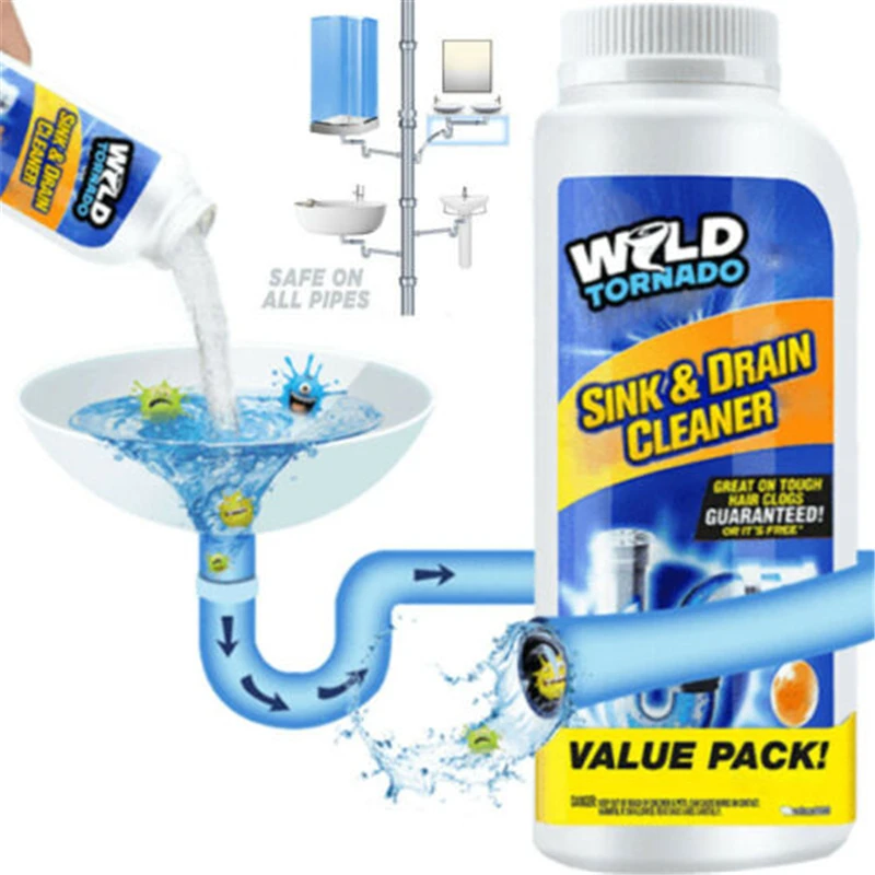 

Drain Cleaners Home Kitchen Pipe Dredging Agent Sewer Pipes Deodorant Strong Pipeline Dredge Agent Toilet Powerful Cleaning Tool