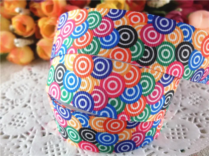 

new arrival 1'' (25mm) donuts printed grosgrain ribbons cartoon ribbon hair accessories 5 yards WQ14072608