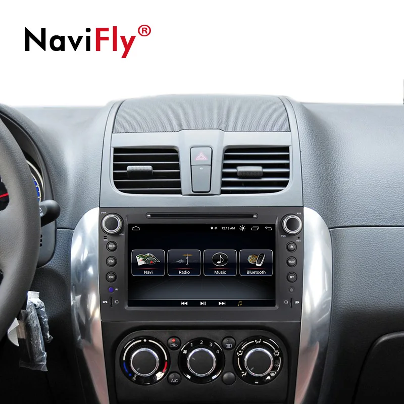 Sale NaviFly 2 Din Andriod 8.1 car multimedia player for Suzuki sx4 2006 2007 2008 2009 2010 2011 2012 gps radio with WIFI BT RDS 1