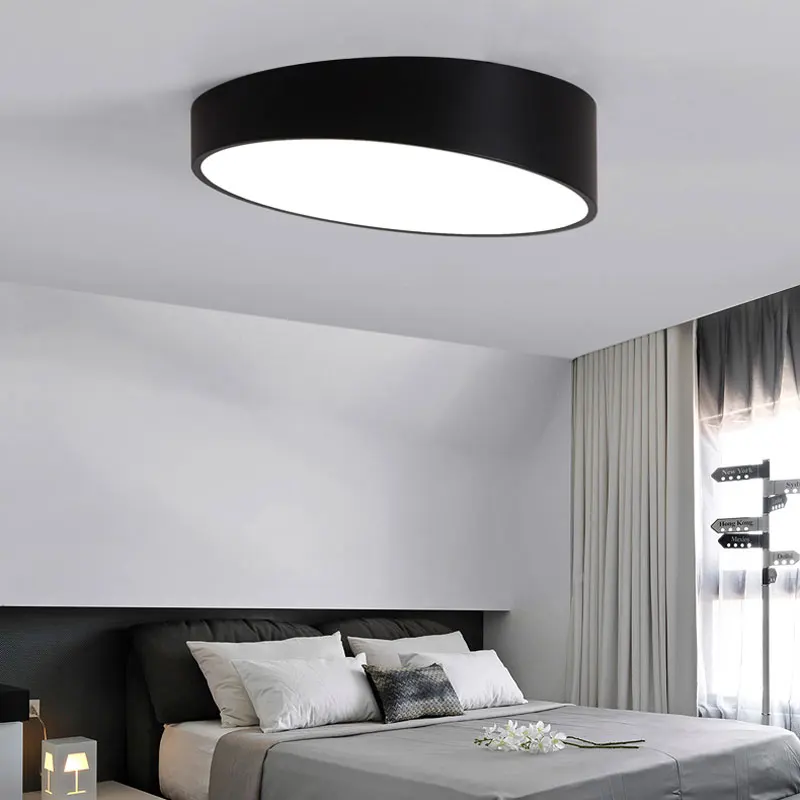 380 мм, 24 Вт, современный геометрический светодиодный потолочный светильник в скандинавском стиле, индивидуальный, для офиса, гостиной, кабинета, столовой, Круглый, для помещений, потолочный светильник