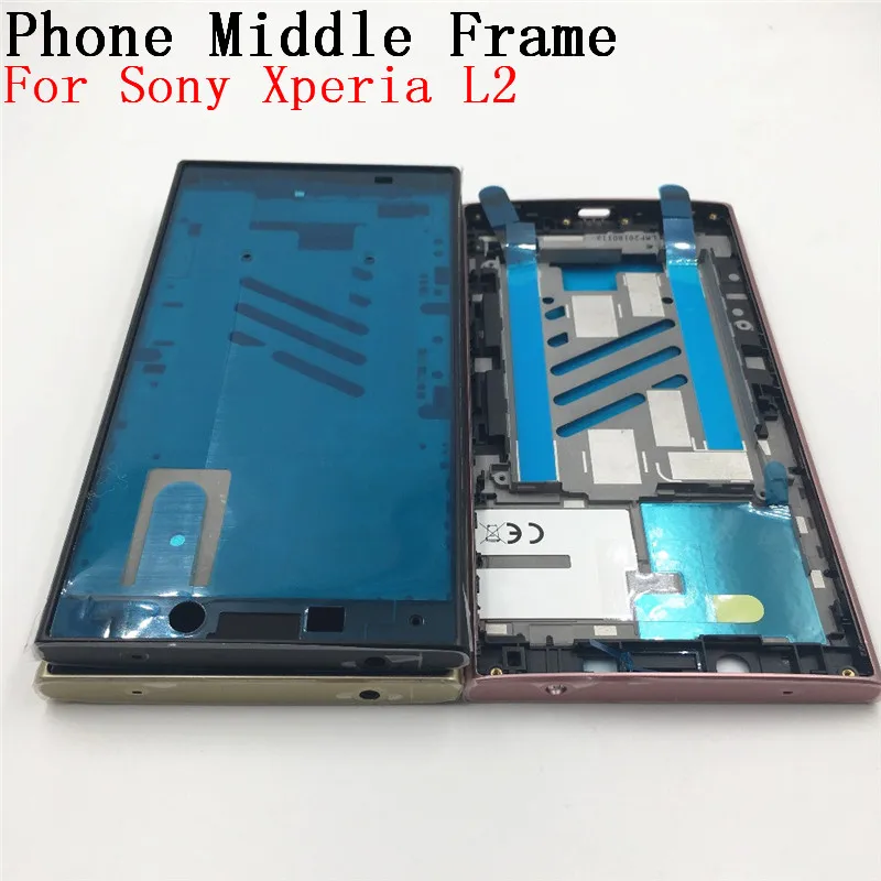 RTBESTOYZ Передняя панель Корпус ЖК-рамка Крышка для Sony Xperia L2 H3311 H4311 ремонт деталей |