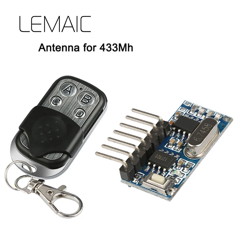 433Mhz Key Wireless Remote Control Kits Superheterodyne Learning Code