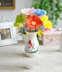 Бесплатная доставка 60 см Ткань искусственной имитации Шелковый Гербера цветы ромашки украшения дома