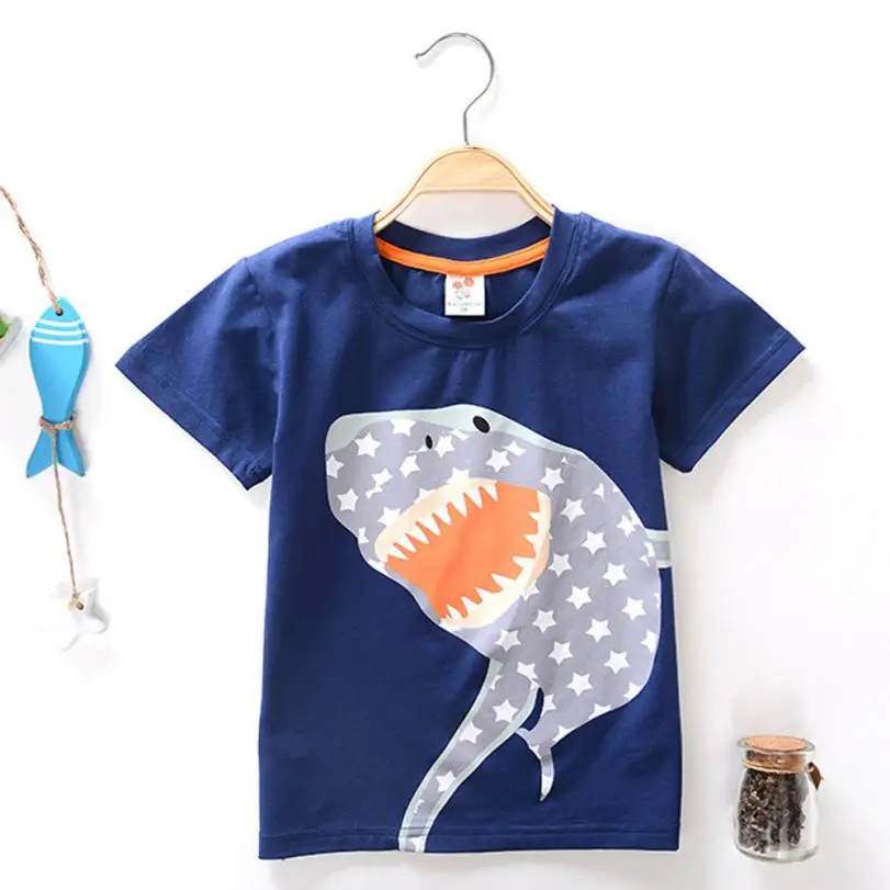 

Summer Toddler Kids Baby Boys Girls Clothes Short Sleeve Cartoon Tops T-Shirt Blouse cute baby kids clothes August 9
