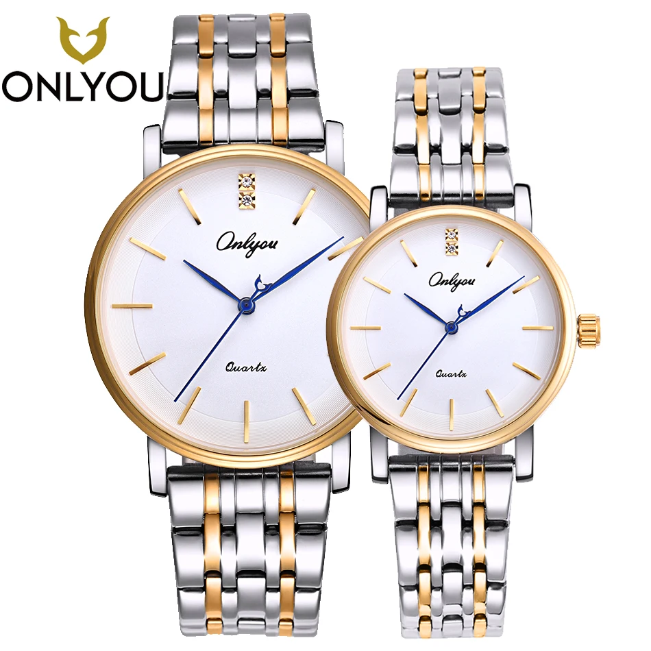 ONLYOU Lover Quartz Wristwatch Couple Top Brand Luxury Men Stainless Steel Watches Simple Women Dress Business Clock Lover Gift ONLYOU Lover Quartz Wristwatch Couple Top Brand Luxury Men Stainless Steel Watches Simple Women Dress Business Clock Lover Gift