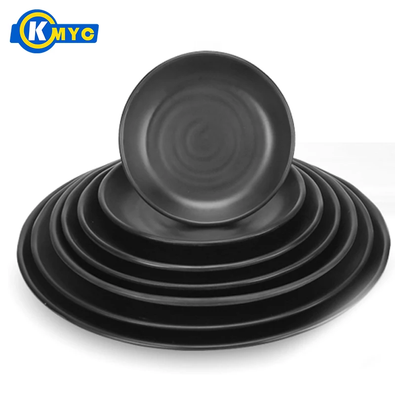 KMYC Melamine Frosted Japanese Dishes Imitation Porcelain Tableware