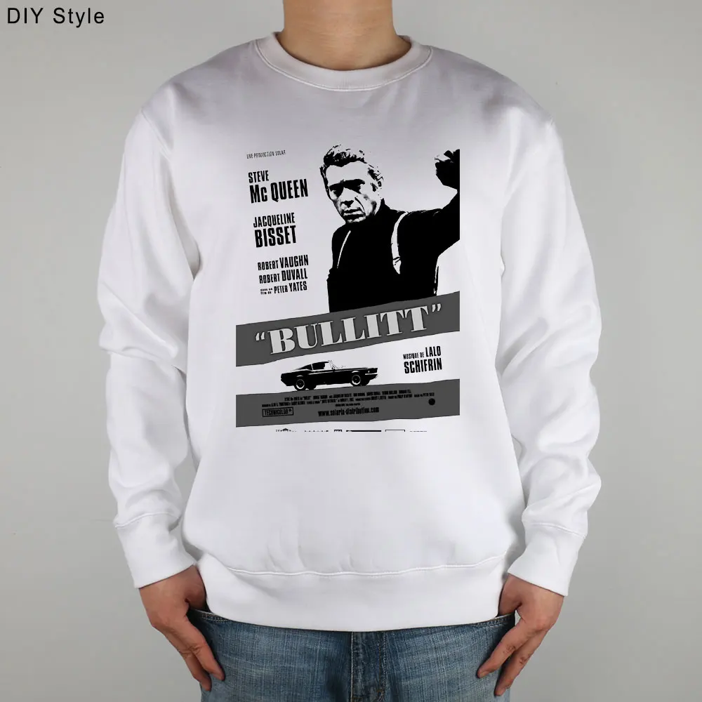 BULLITT CLASSIC ACTION MOVIE STEVE MCQUEEN Sweatshirts Thick Combed