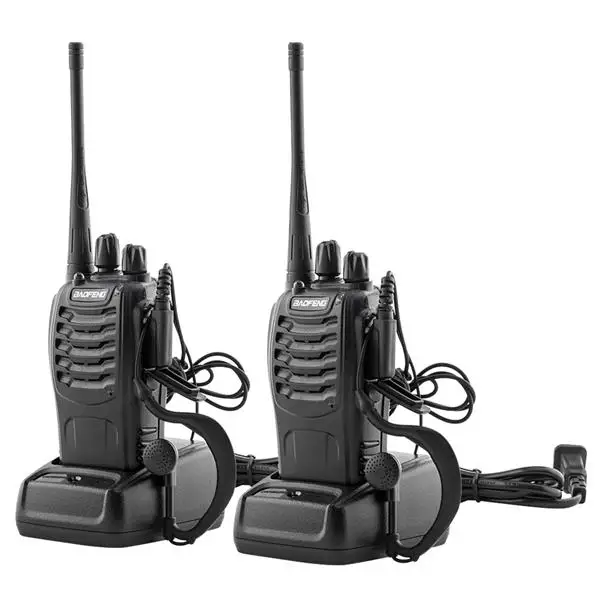 

SOONHUA BF-888S 2pcs Walkie Talkie 5W 400-470MHz Walkie Talkie Handheld Walkie Talkies With Antennas And Earphone