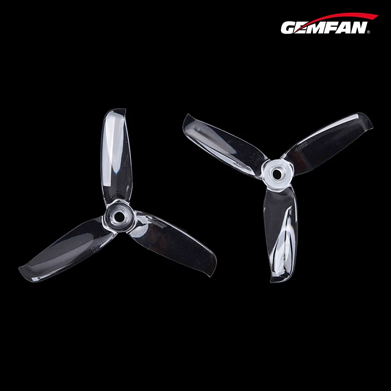 2 пары/компл. Gemfan 4052 4 'Ɖ Blade Tri CW CCW пропеллеры реквизиты для RC FPV Дрон Гонки