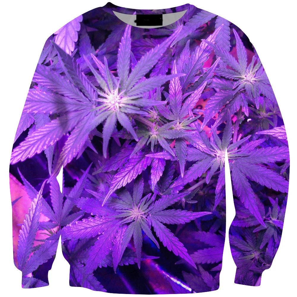 Purple-Weed-Sweatshirt