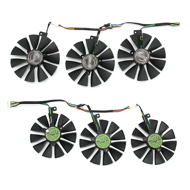 Оригинальный охлаждающий вентилятор для видеокарты ASUS ROG STRIX RTX 2060 2070 O8G GAMING T129215SH