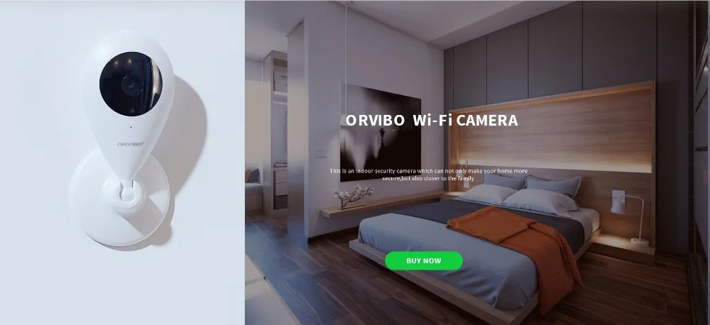 ORVIBO смарт-камера с Wi-Fi Беспроводной Wi-Fi HD 720 P инфракрасная система ночного видения домашней автоматизации веб-камера системы безопасности Ants мини-камера