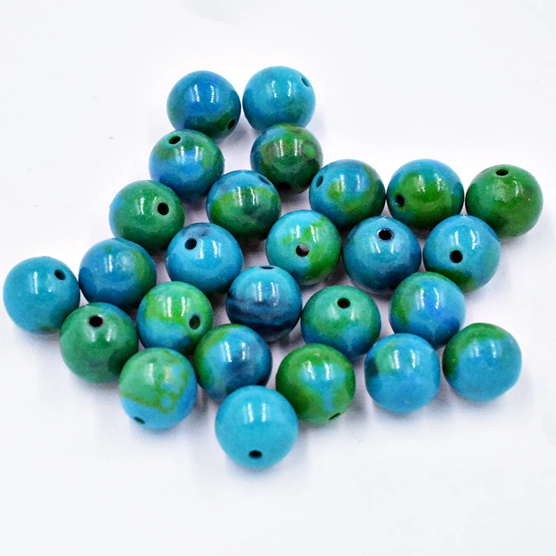 

FLTMRH Natural Stone Beads Black Lava Tiger Eye Bulk Loose Stone Beads For DIY Jewelry Making Bracelet Necklace
