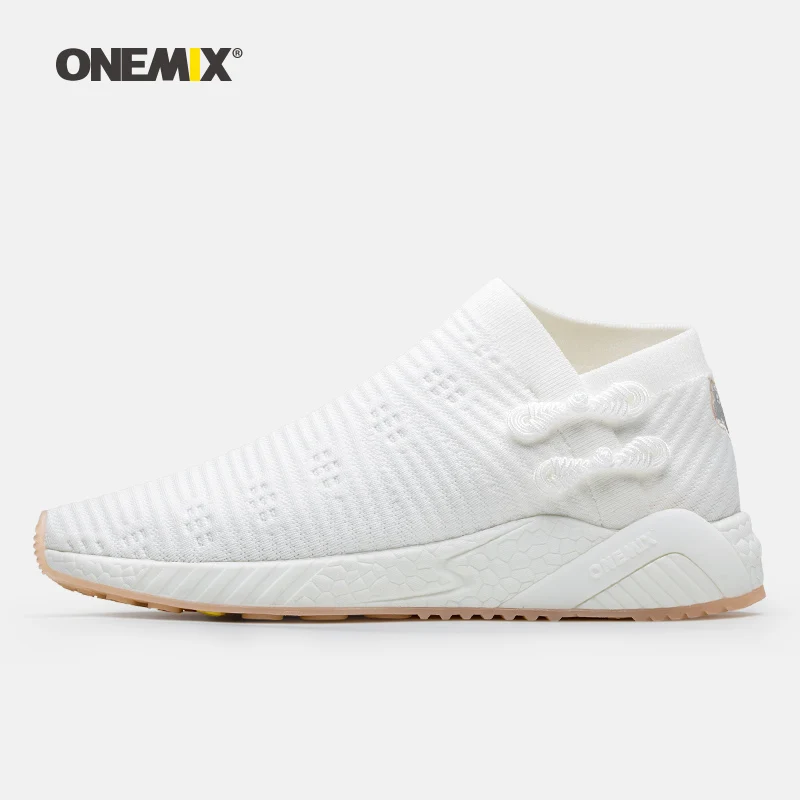 ONEMIX/Мужская обувь; спортивные женские кроссовки; прогулочная обувь с дышащей сеткой; кроссовки; светильник без шнуровки; Tenis zapatillas hombre Mujer - Цвет: 53-BJ