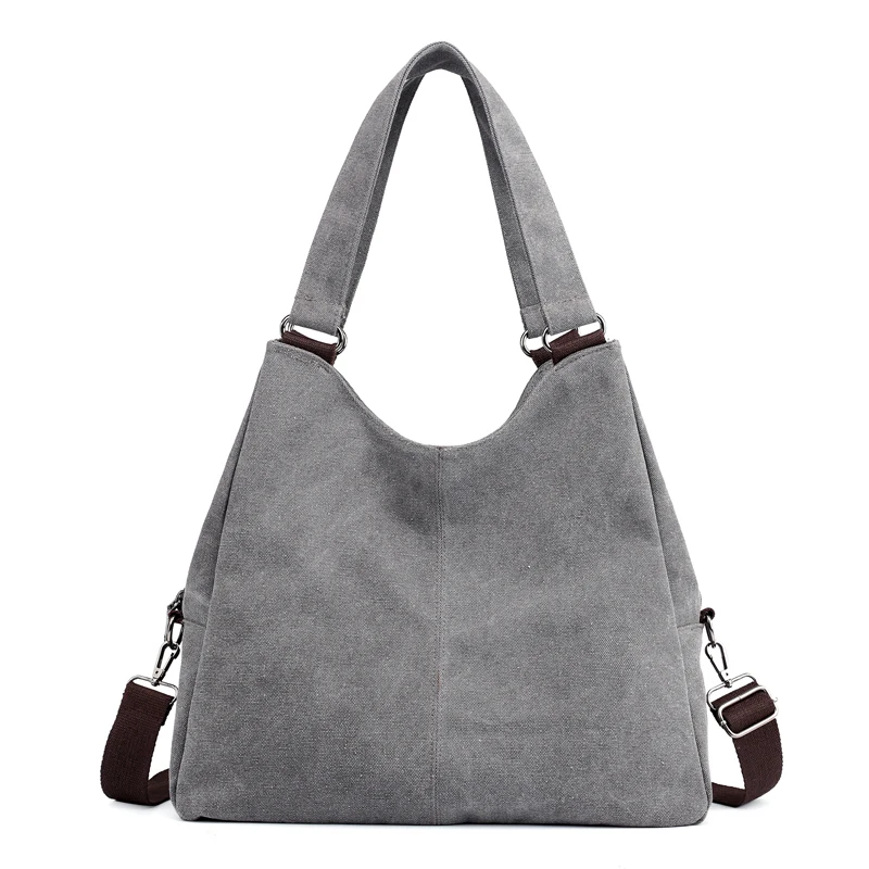 

2018 New Arrivals Cloth Shake Canvas Casual Style Shoulder Bags for Women High Capacity Handbag Exquisite Zipper Lady RetroBag