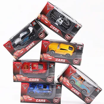 

2020 Pixar Cars 3 McQueen Jackson Storm Mater Cruz Ramirez Diecast Metal Alloy Model Toy 6Pcs Pixar Cars 3 Metal Toys For Kids