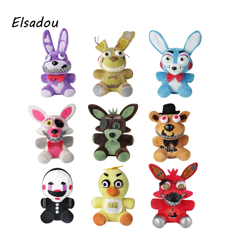 

Elsadou Five Nights at Freddy New Vision Plush FNAF Figure Toy