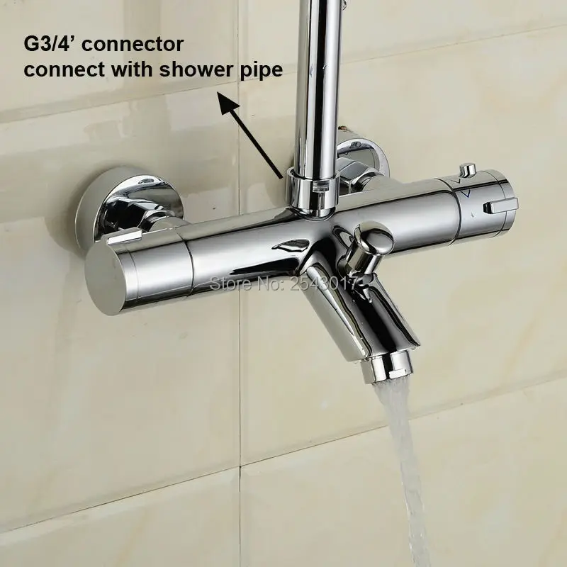 GIZERO chrome finish badezimmer thermostat wasserhahn dusche wasserhahn wand montiert badewanne wasserhahn dusche torneira banheiro ZR956 GIZERO chrome finish badezimmer thermostat wasserhahn dusche wasserhahn wand montiert badewanne wasserhahn dusche torneira banheiro ZR956