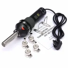 220 V 450 W 450 градусов lcd регулируемый электронный тепловой горячий воздушный пистолет для снятия припоя паяльная станция IC SMD сопло 8018 lcd