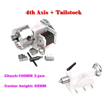 

CNC tailstock 4th Axis MT2 Rotary Axis Lathe ROUTER Machine Chuck suitable for DIY pcb engrave machine