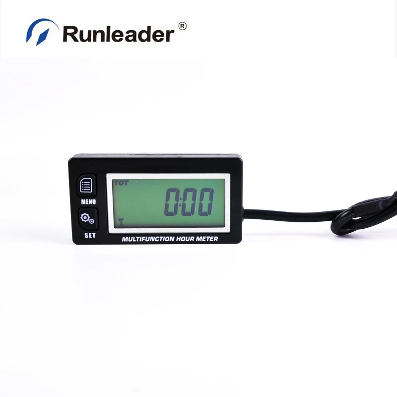 Digital Inductive Gasoline Engine Hour Meter Tachometer Maintenance Reminder Counter Voltmeter | Автомобили и мотоциклы
