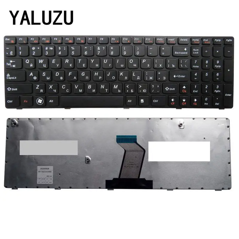 YALUZU русский Для LENOVO V570 V570C V575 Z570 Z575 B570 B570A B570E V580C B570G B575 B575A B575E B590 B590A RU Клавиатура ноутбука