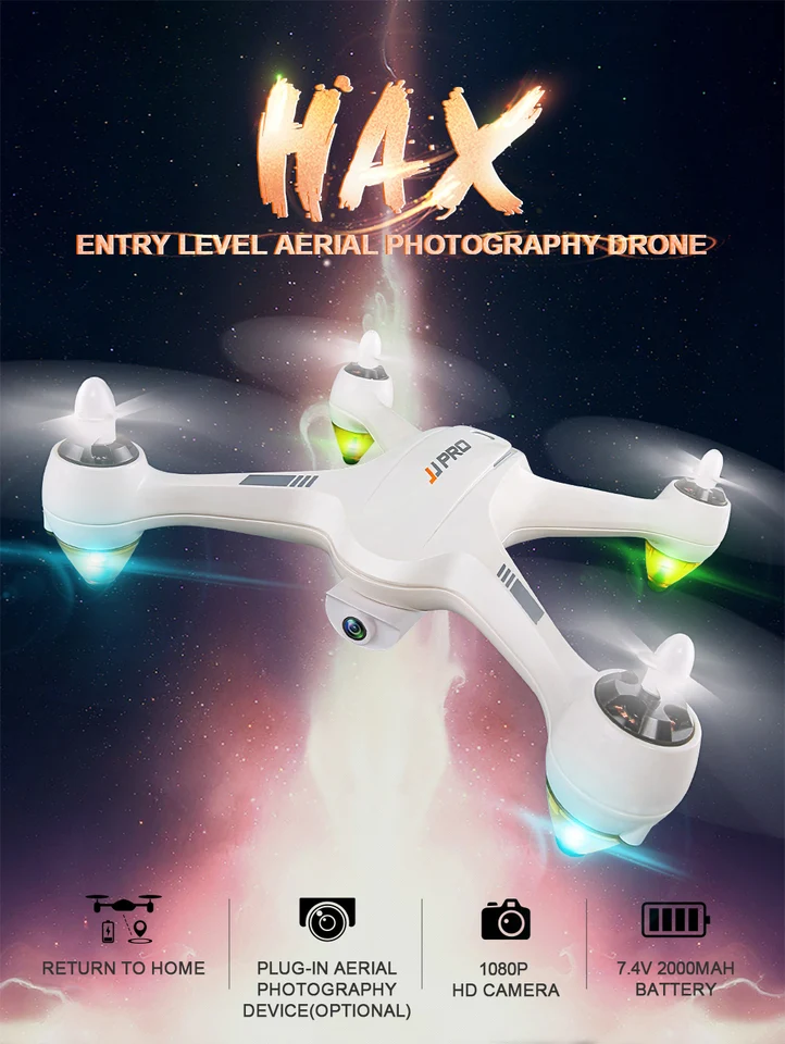 Jjrc drone jpro x3 rc rtf quatro helices sem escovas com camera hd 1080 p gps de posicionamento hax wi fi fpv AliExpress