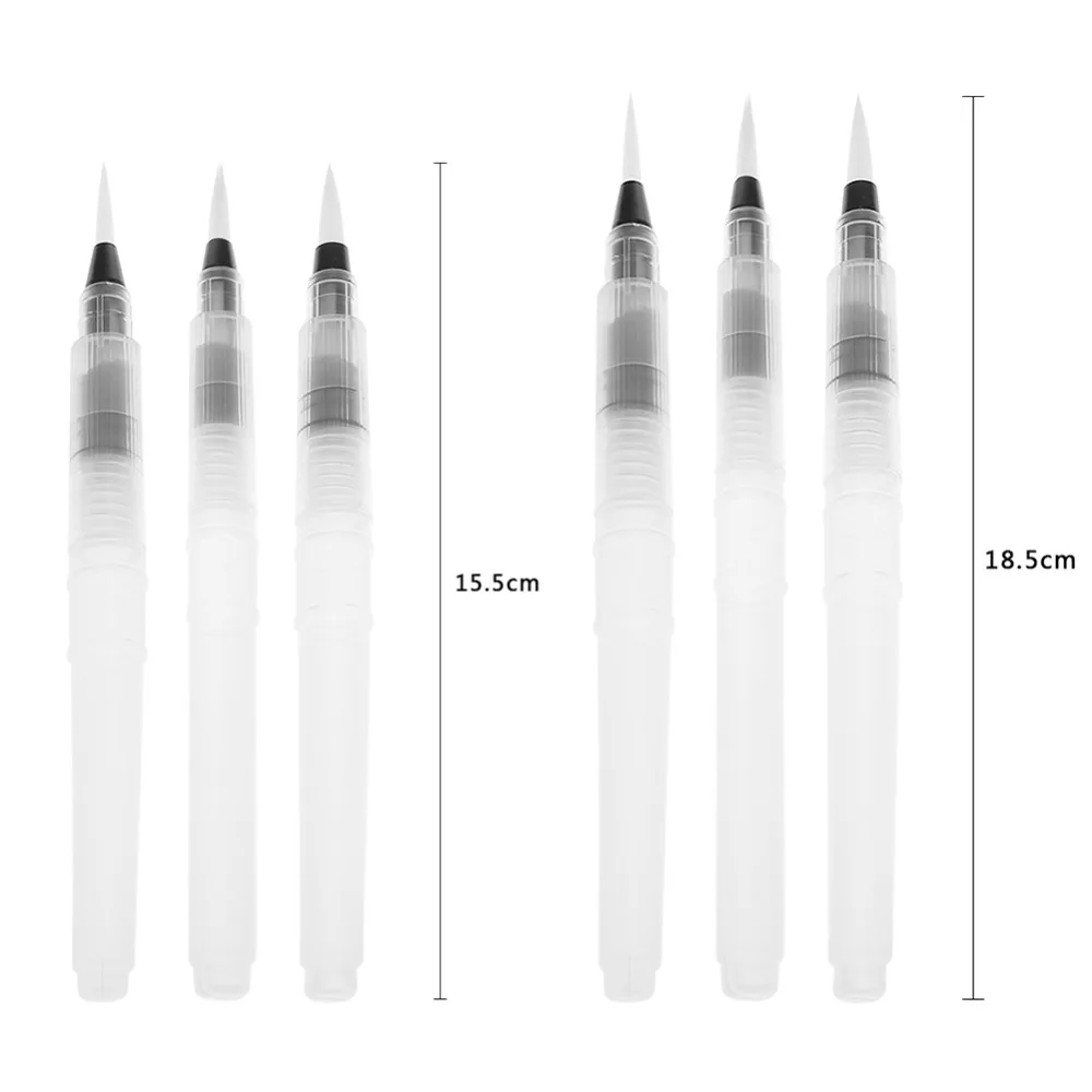 Нейлоновая Щетка для волос ручка на водных чернилах пластиковая ручка кран водяная кисть Акварельная каллиграфия ручки для рисования художественные канцелярские принадлежности