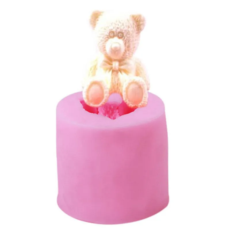 

3D Bear Form Fondant Soap Silicone Mold Cake Decorating Tools Soap Mold Cupcake Kitchen Chocolate Baking Mold New