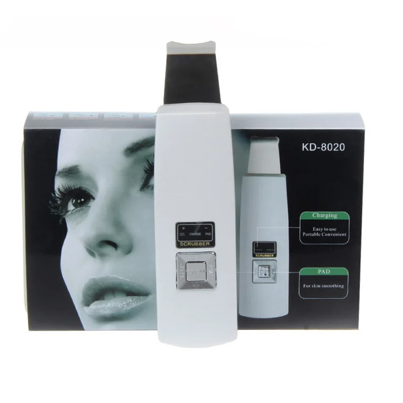 

Portable Ultrasonic Skin Cleaner Ion Galvanic Ultrasound Facial Cleaning Face Scrubber Acne Remover Clean Peeling Care Beauty