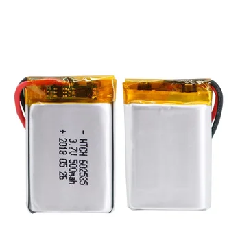 

582535 Replacement Battery 602535 for Video Recorder Mio MiVue 388 3.7V 500mAh Lithium Polymer Rechargeable Accumulator 2 line
