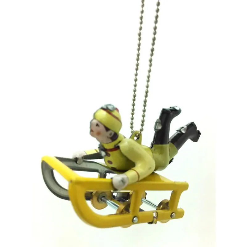 

[Best] Adult Collection Retro toy Metal Tin Christmas sledding adornment Mechanical toy Clockwork toy figures model kids gift