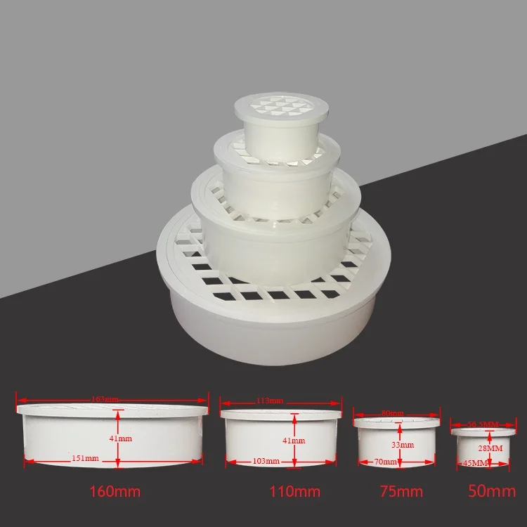 4 шт./лот " 3" " 6" ПВХ сливной носик вставки внутри трубы сливной фильтр решетка ПВХ трубы канализационных стоков вставка крышка